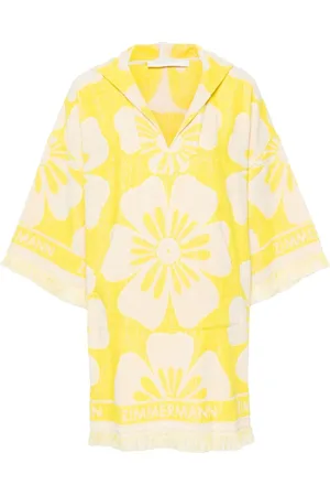 ZIMMERMANN Golden hooded mini dress