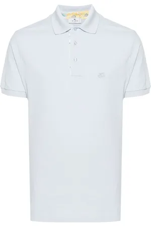 Etro Pegaso-embroidered cotton polo shirt