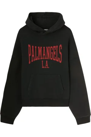 Palm Angels Logo-print cotton hoodie