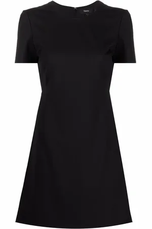 THEORY Short-sleeve wool T-shirt dress