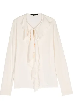 SEVENTY BY SERGIO TEGON Draped-detail blouse