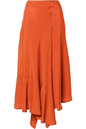 Colville Pleat-detailing asymmetric skirt