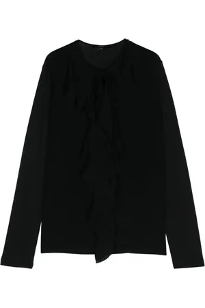 SEVENTY BY SERGIO TEGON Draped-detail blouse