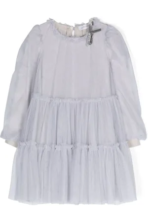MONNALISA Tiered tulle minidress