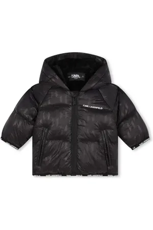 Karl Lagerfeld Logo print puffer jacket