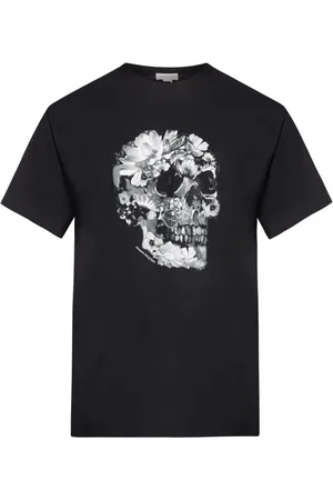 Alexander McQueen Wax Flower Skull-print T-shirt