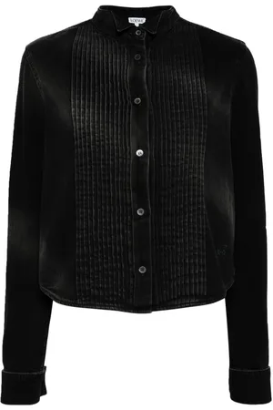 Loewe Pleated denim shirt