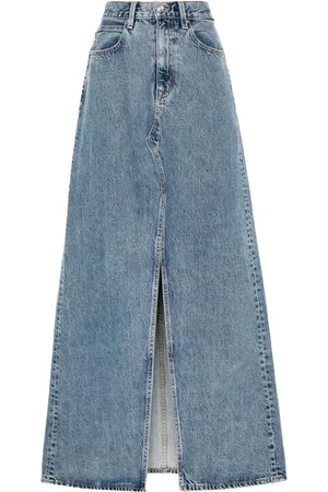 SLVRLAKE Dallas denim maxi skirt