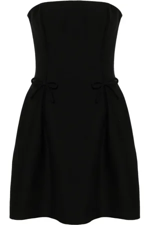 VALENTINO GARAVANI Bow-detailing strapless minidress