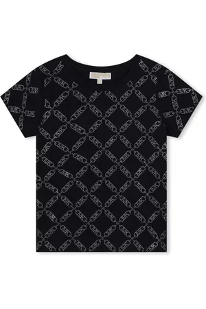 Michael Kors Crystal-logo cotton T-shirt