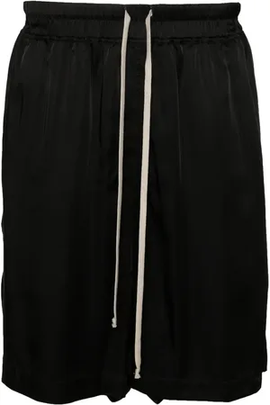 Rick Owens Drawstring satin shorts