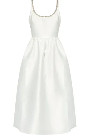 Self-Portrait Crystal-embellished taffeta dress