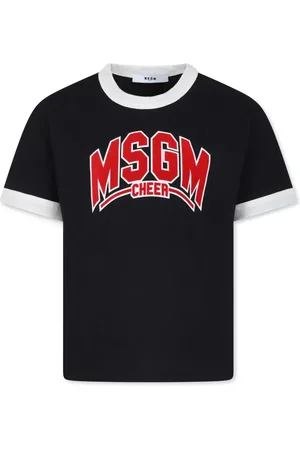 Msgm Logo-appliqué T-shirt