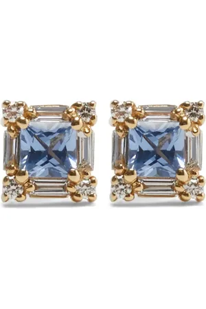Suzanne Kalan 18kt gold sapphire earrings