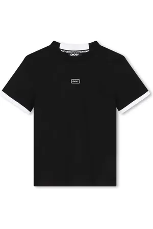 DKNY Logo-patch cotton T-shirt