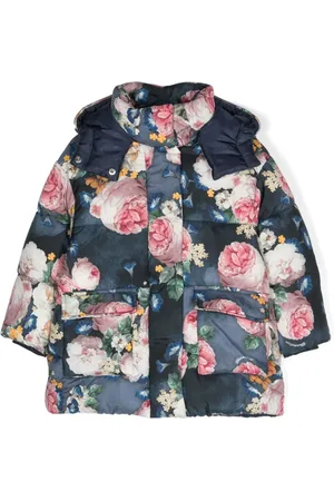 MONNALISA Floral-print padded coat