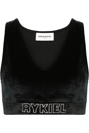 Sonia by Sonia Rykiel V-neck velvet bralette