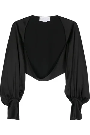 GENNY Satin cropped jacket