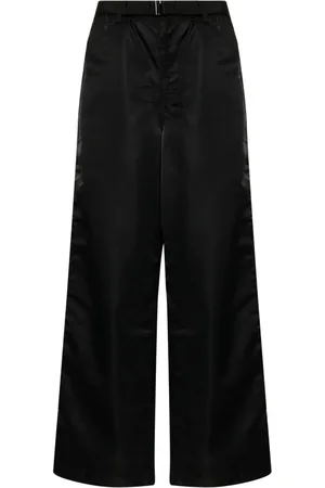 SACAI Belted wide-leg trousers