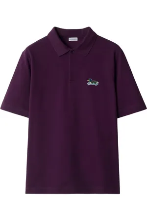 Burberry Logo-appliqué cotton polo t-shirt
