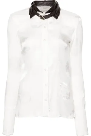 COPERNI Belted-collar shirt