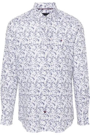 Tommy Hilfiger Floral-print cotton-blend shirt
