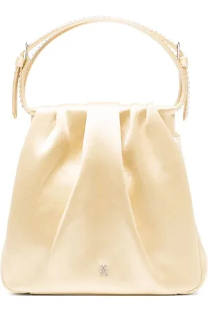 Amina Muaddi Vittoria Crystal satin mini bag