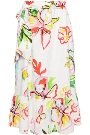 OLIVIA RUBIN Bellamy graphic-print skirt