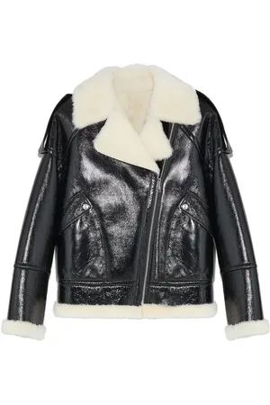 YVES SALOMON Shearling-lining biker jacket