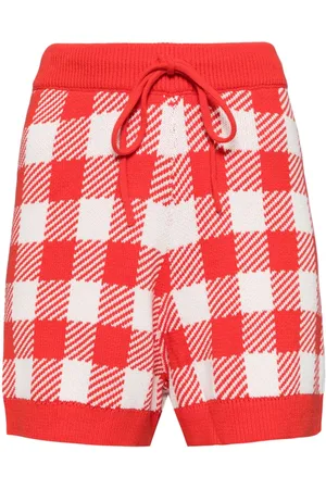 OLIVIA RUBIN Gingham knit Shorts