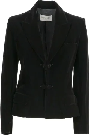 Saint Laurent 2000 velvet single-breasted blazer