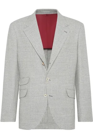 Brunello Cucinelli Prince of Wales check blazer