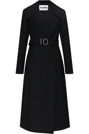Jil Sander Double-breasted belted-waist coat