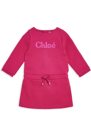 Chloé Embroidered-logo dress