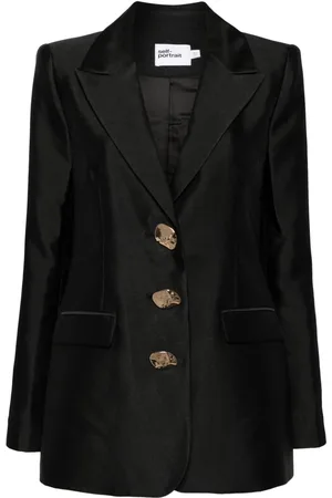 Self-Portrait Peak-lapels single-breasted blazer