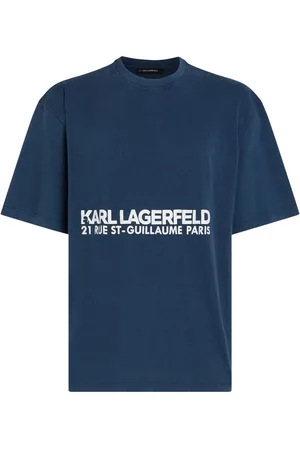 Karl Lagerfeld Rue St-Guillaume washed-effect T-shirt