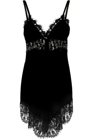 NISSA Lace-panelled mini dress