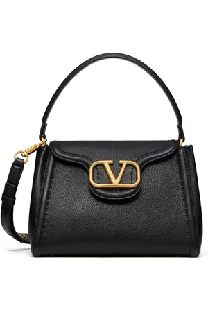 VALENTINO GARAVANI Logo-plaque leather tote bag