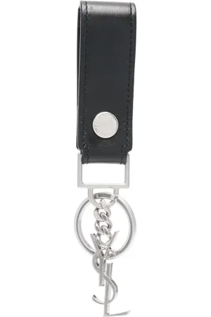 Saint Laurent Monogram leather keyring