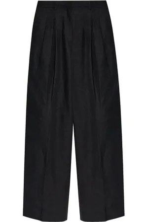 THEORY Double-pleat linen trousers