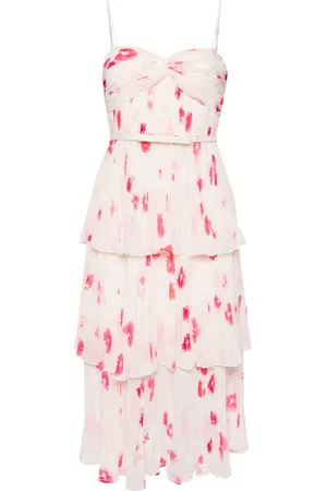 Self-Portrait Printed chiffon dress