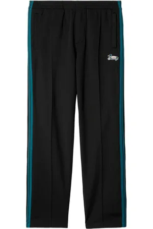Burberry Duck-embroidered side-stripe track pants