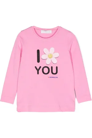MONNALISA Text-print long-sleeve T-shirt