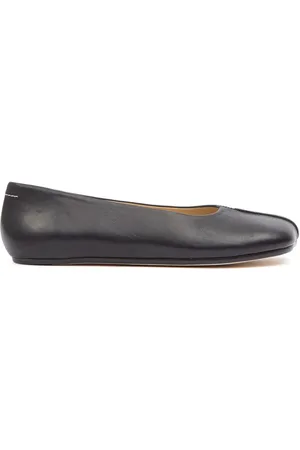 Maison Margiela Stitch-out leather ballerina shoes