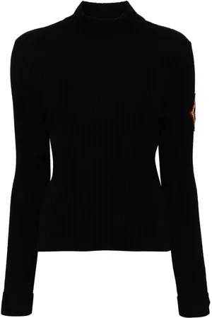 CHANEL 1990-2000s ribbed wool jumper