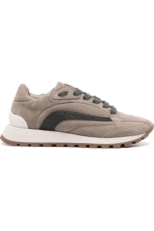 Brunello Cucinelli Monili suede sneakers