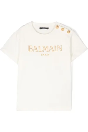 Balmain Logo-embroidered T-shirt