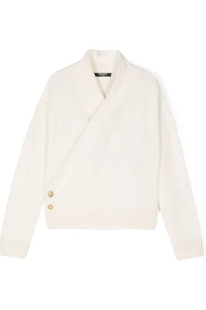 Balmain Coin-engraved buttons top