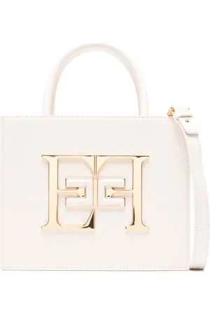 Elisabetta Franchi Small logo-plaque tote bag