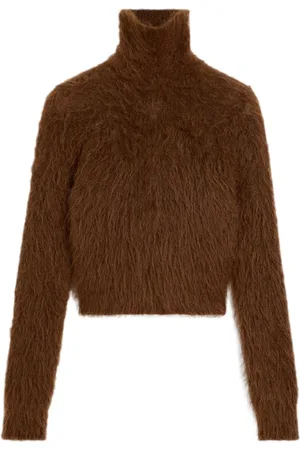 Ami Brushed-effect roll-neck jumper